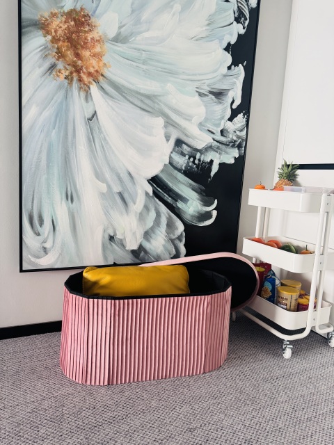 Ottoman Foldable Storage Bench,TIMES-HOME,Ottoman Foldable Storage Bench
