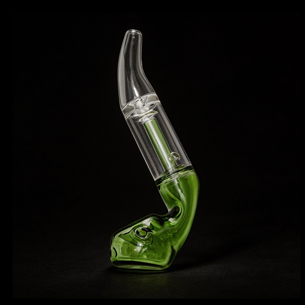6 Inch Portable and Durable Art Glass with Small Water Tank Pipe