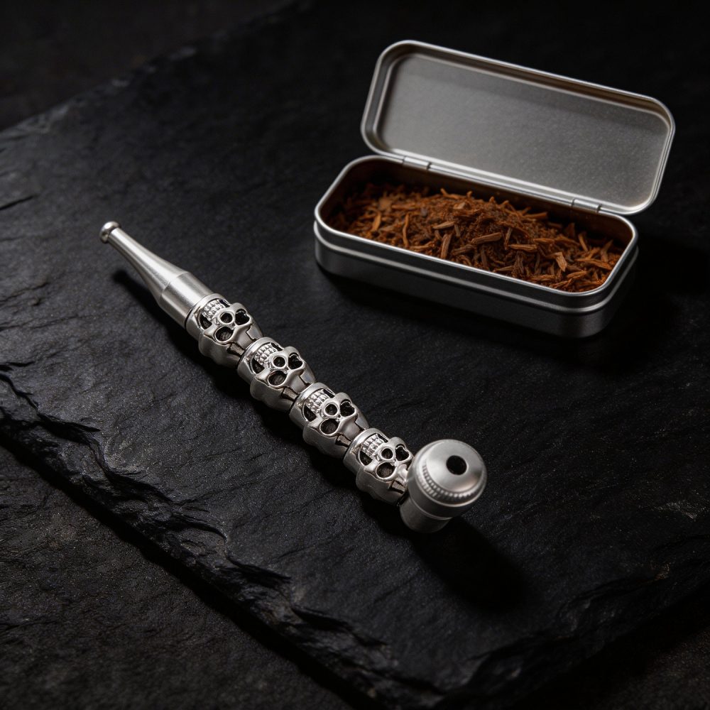 Skull Metal Pipe  Creative and Anique Aluminum Alloy Metal pipe