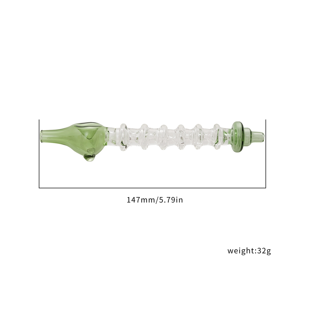 Thread Glass Nectar Collectors  Simple Translucent Glass Spoon Pipe