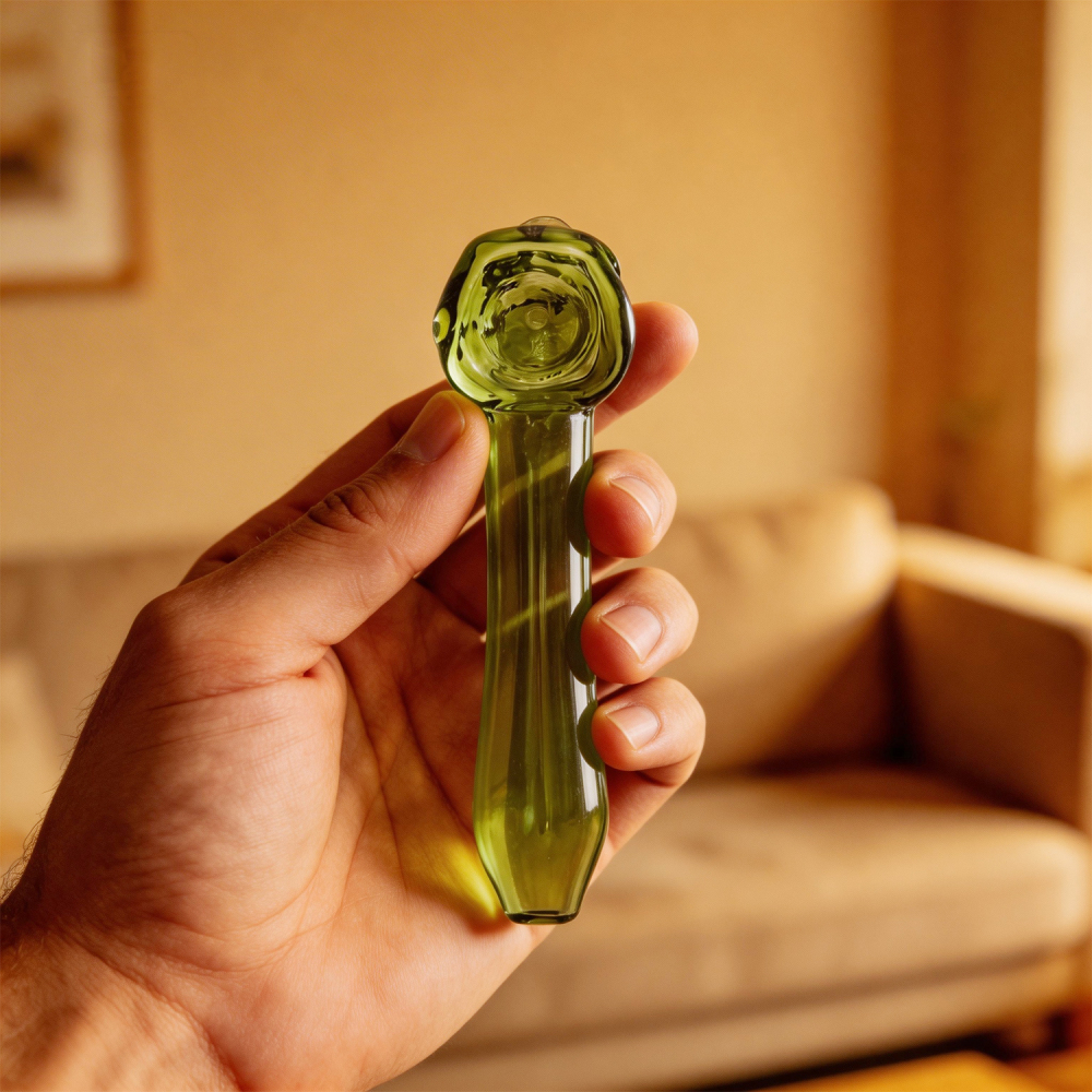 Skull Glass Pipe