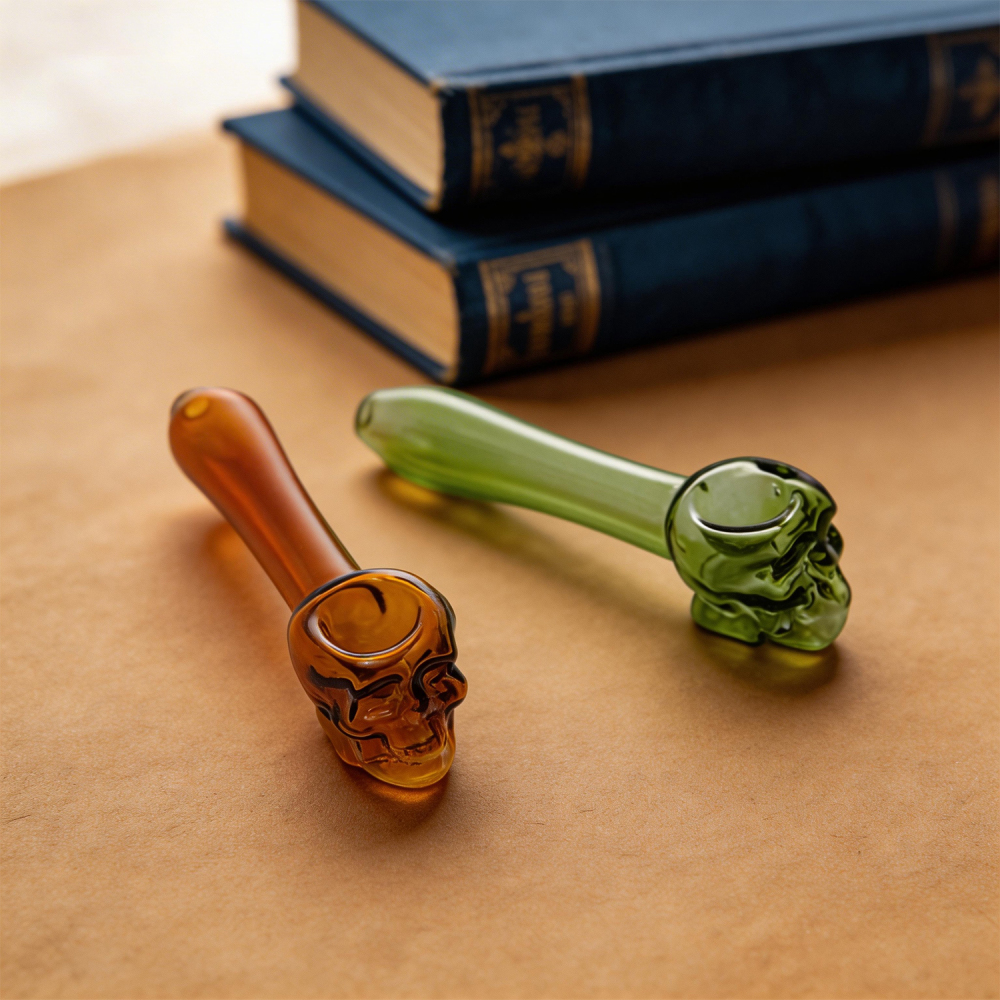 Skull Glass Pipe