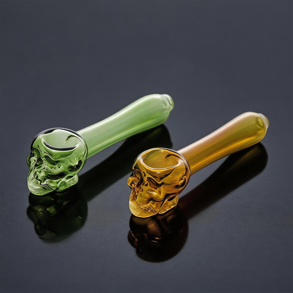 Skull Glass Pipe