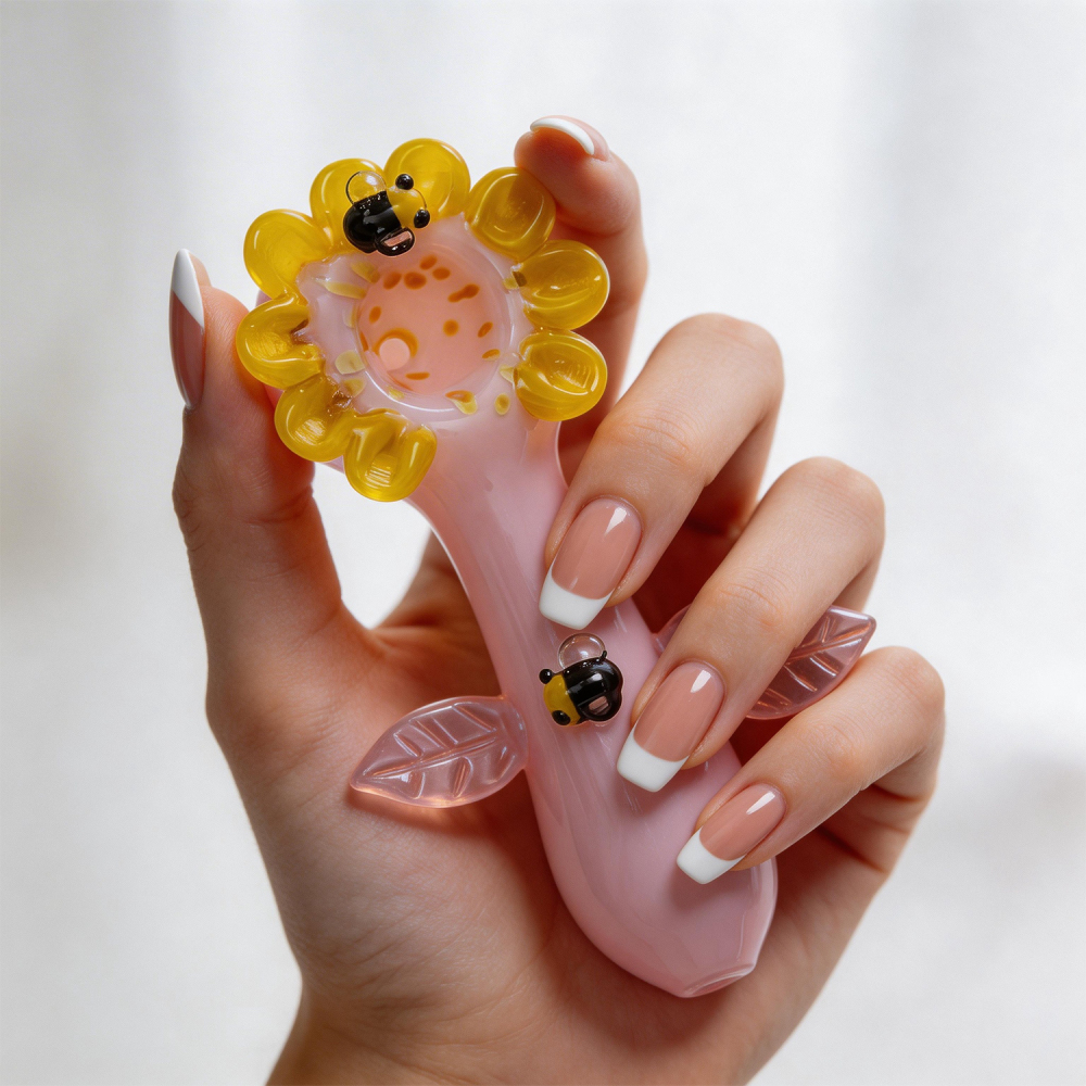 Adorable Sunflower Pipe  Unique Collectible Gift for Pipe Lovers