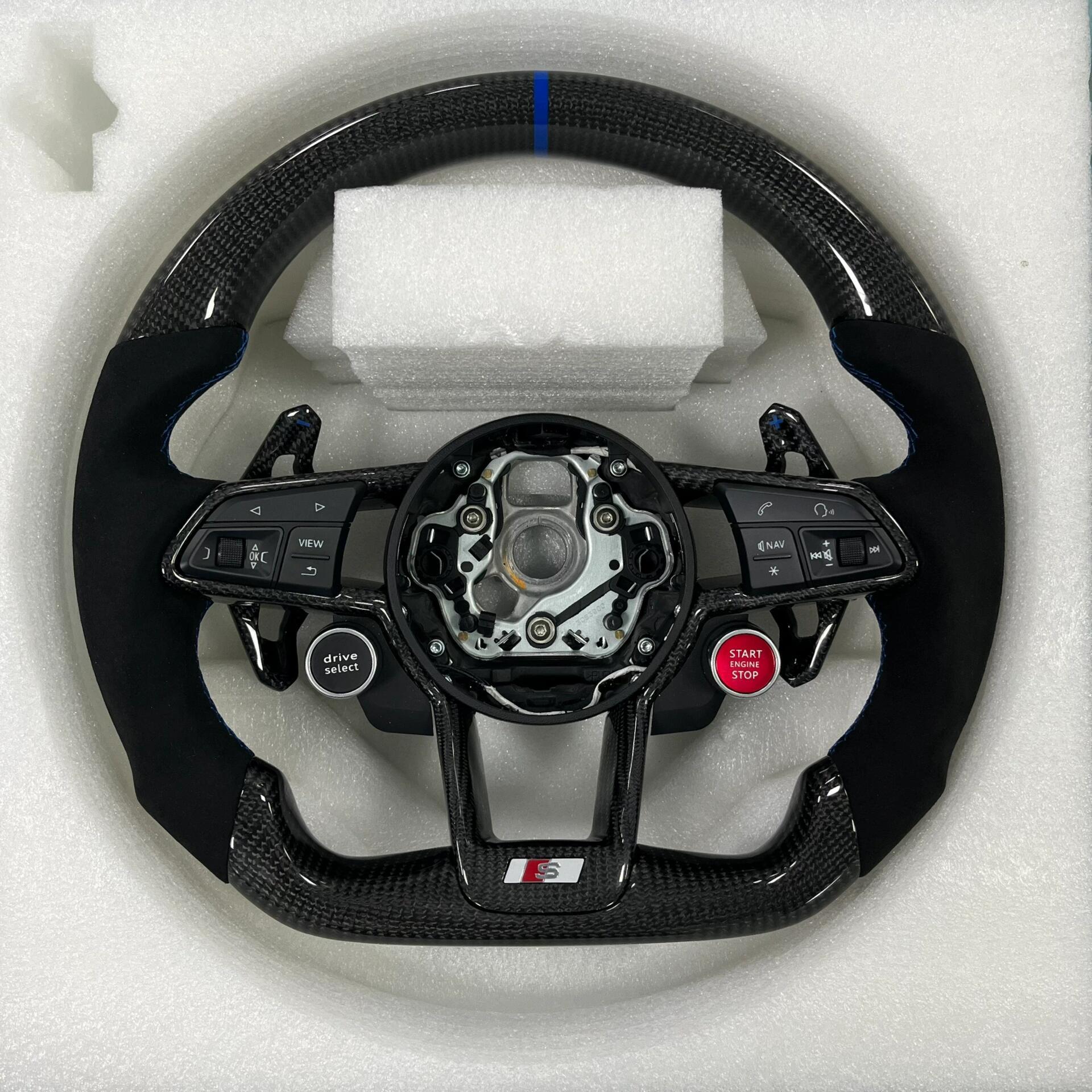 As shown the steering wheel of Audi R8 is suitable for all old Audi models