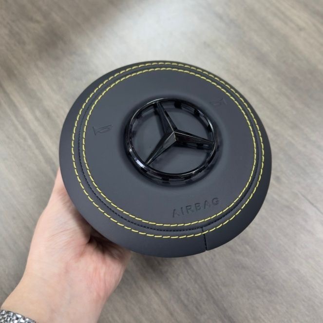 Leather airbag cover suitable for the new Mercedes Benz steering wheel