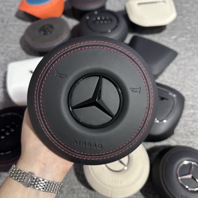 Leather airbag cover suitable for the new Mercedes Benz steering wheel