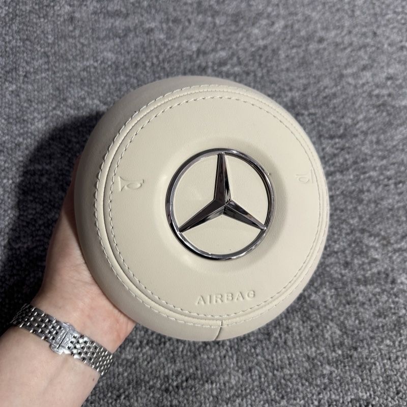 Leather airbag cover suitable for the new Mercedes Benz steering wheel