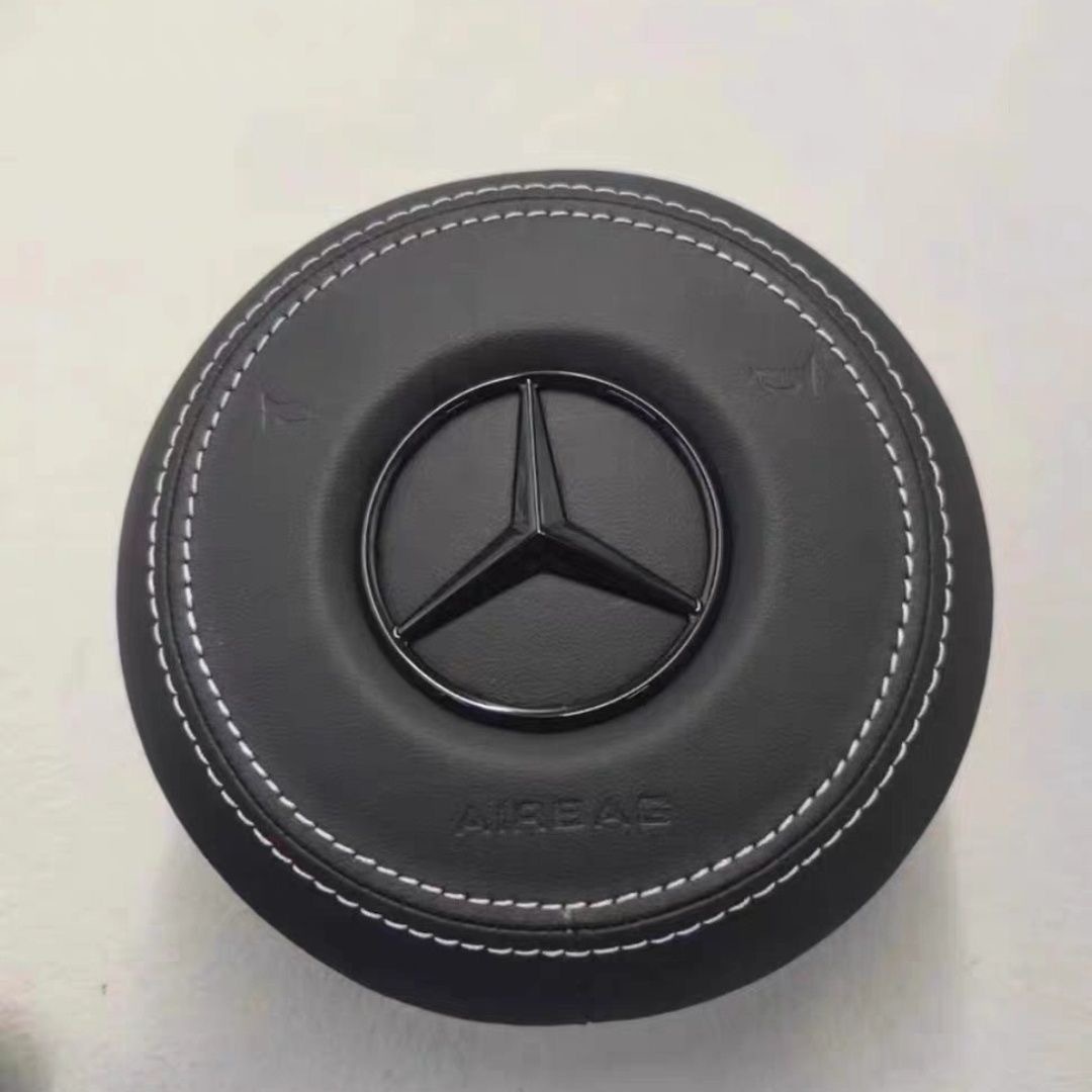 Leather airbag cover suitable for the new Mercedes Benz steering wheel