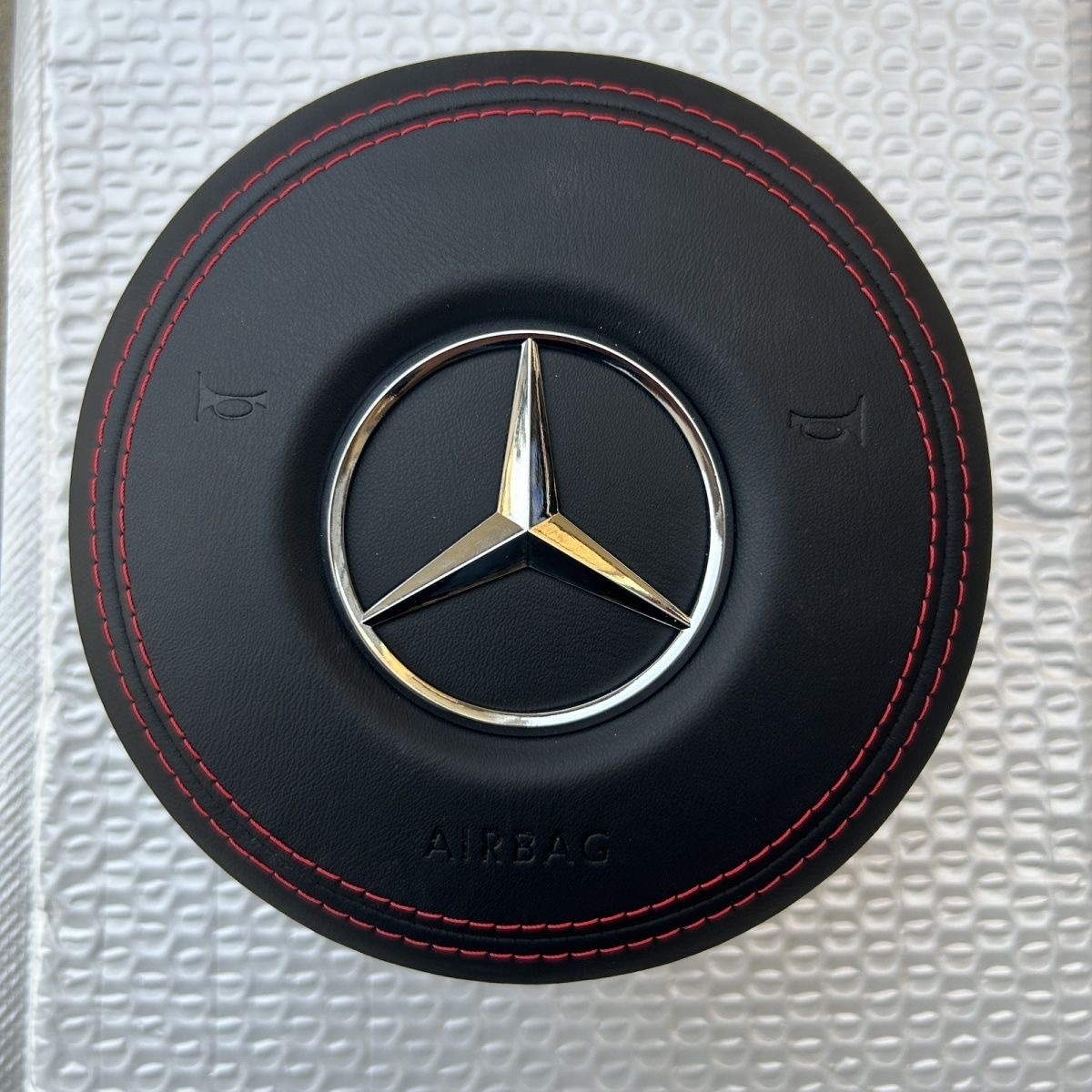 Leather airbag cover suitable for the new Mercedes Benz steering wheel