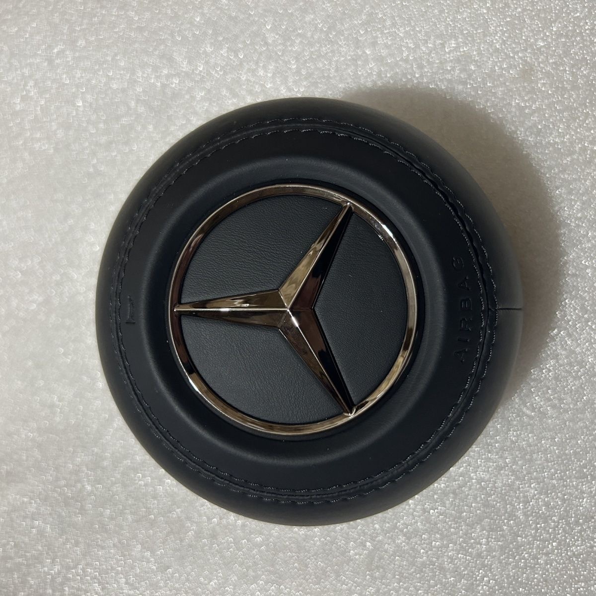 Leather airbag cover for the latest Mercedes Benz steering wheel