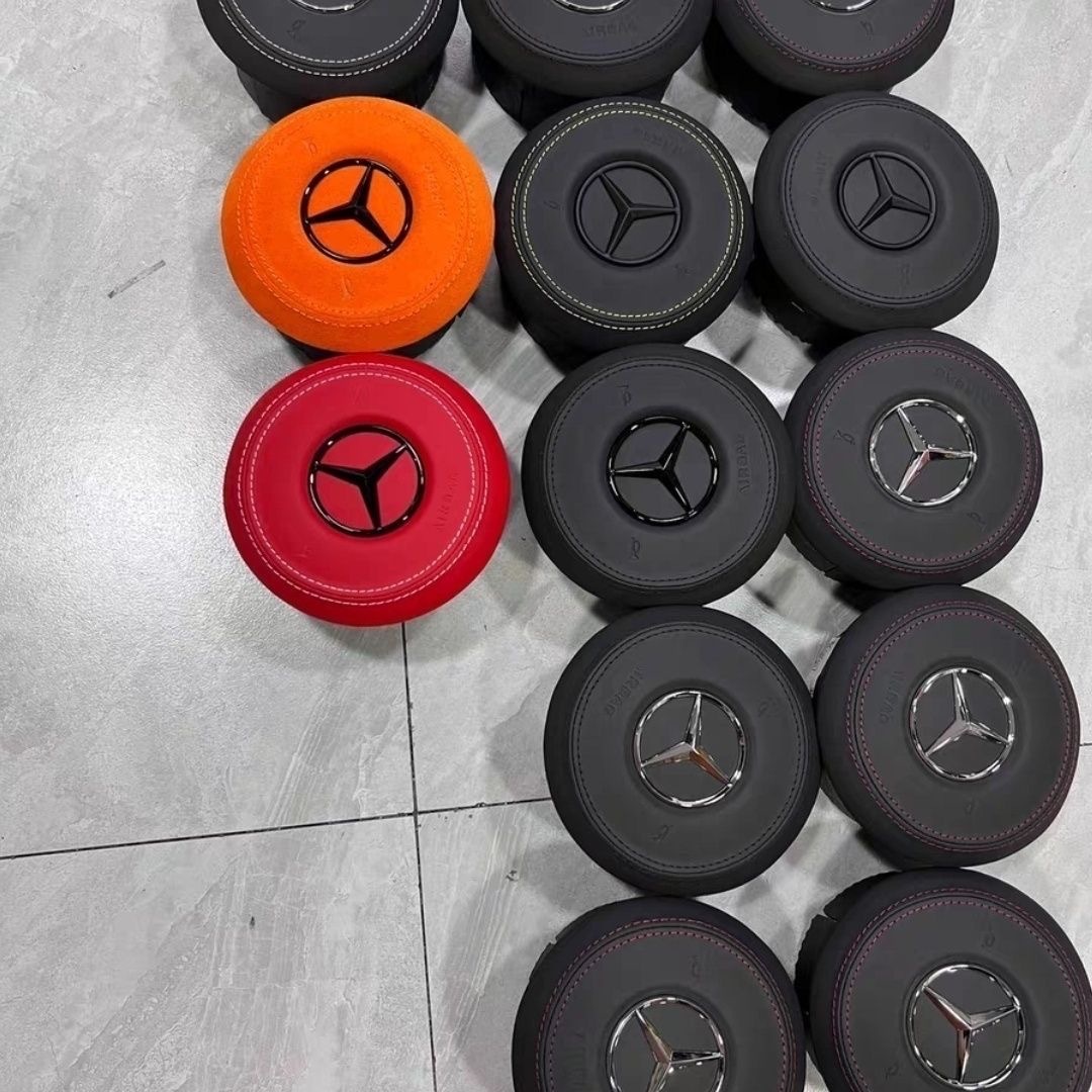 Leather airbag cover suitable for the new Mercedes Benz steering wheel