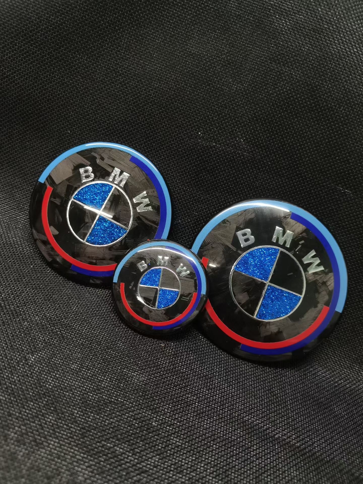 Suitable for all models of BMW forged carbon fiber logo