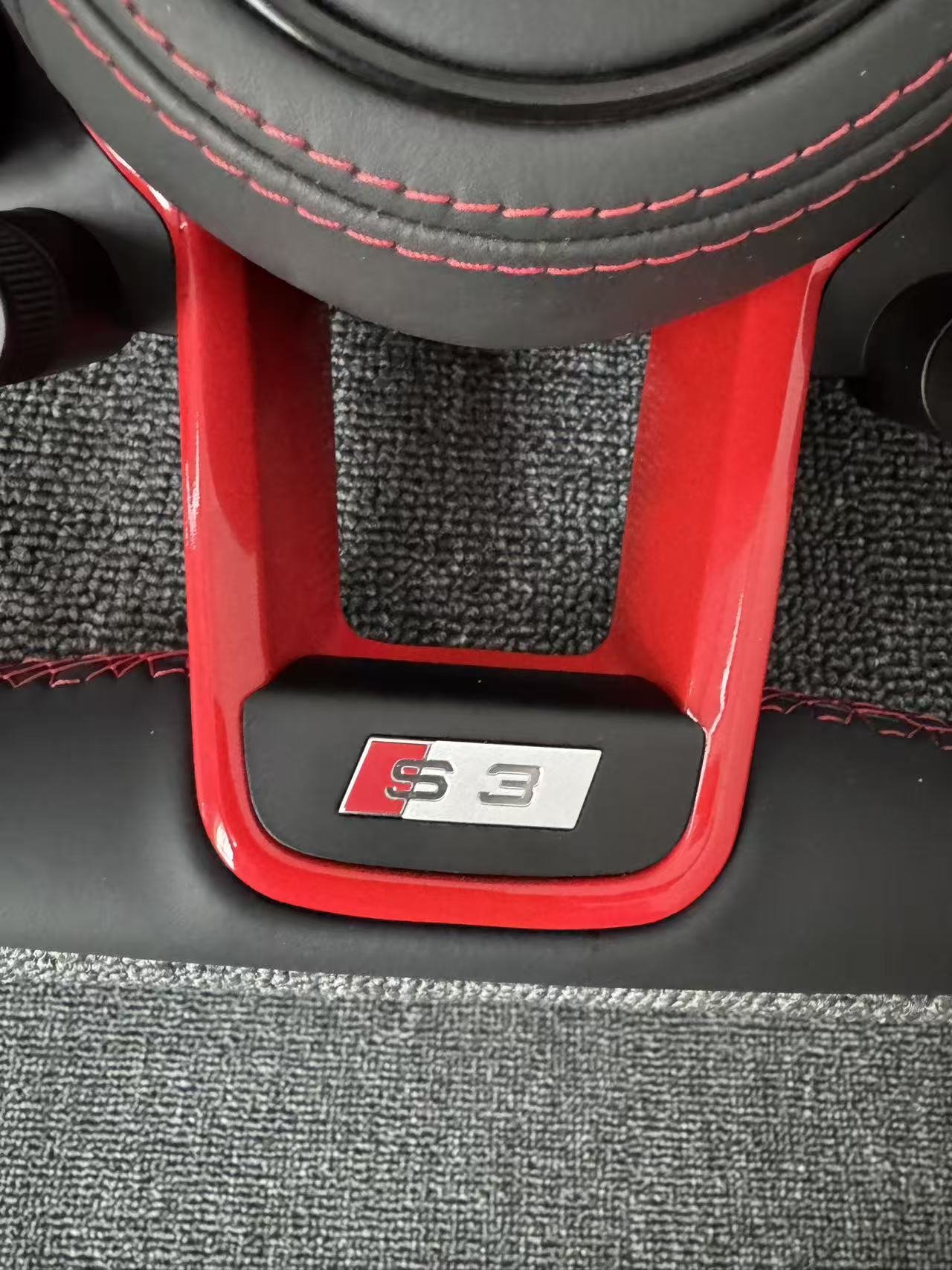 Customized Full Leather R8 steering wheel with 4 buttons for Audi S RS