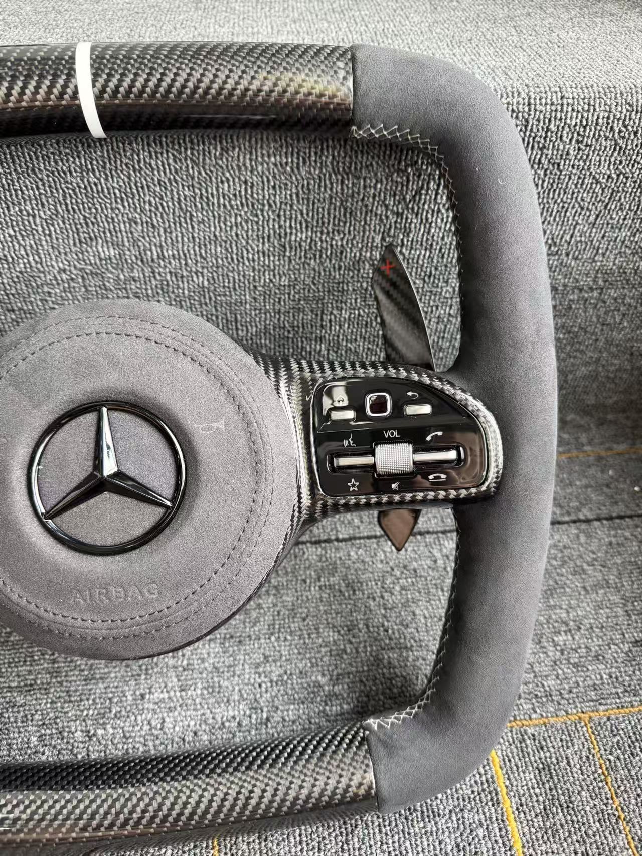 Suitable for Mercedes GT GTS custom carbon fiber steering wheel