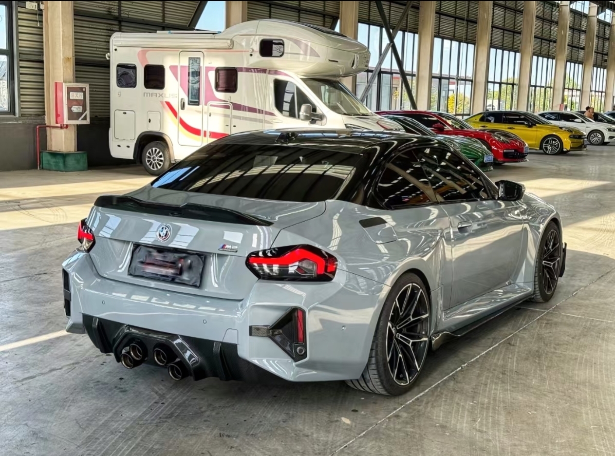 Exhaust System（ Mid & Rear Section）+ Exhaust Tips + Exhaust Valve Controller + Carbon fiber rear lip for BMW G87 M2