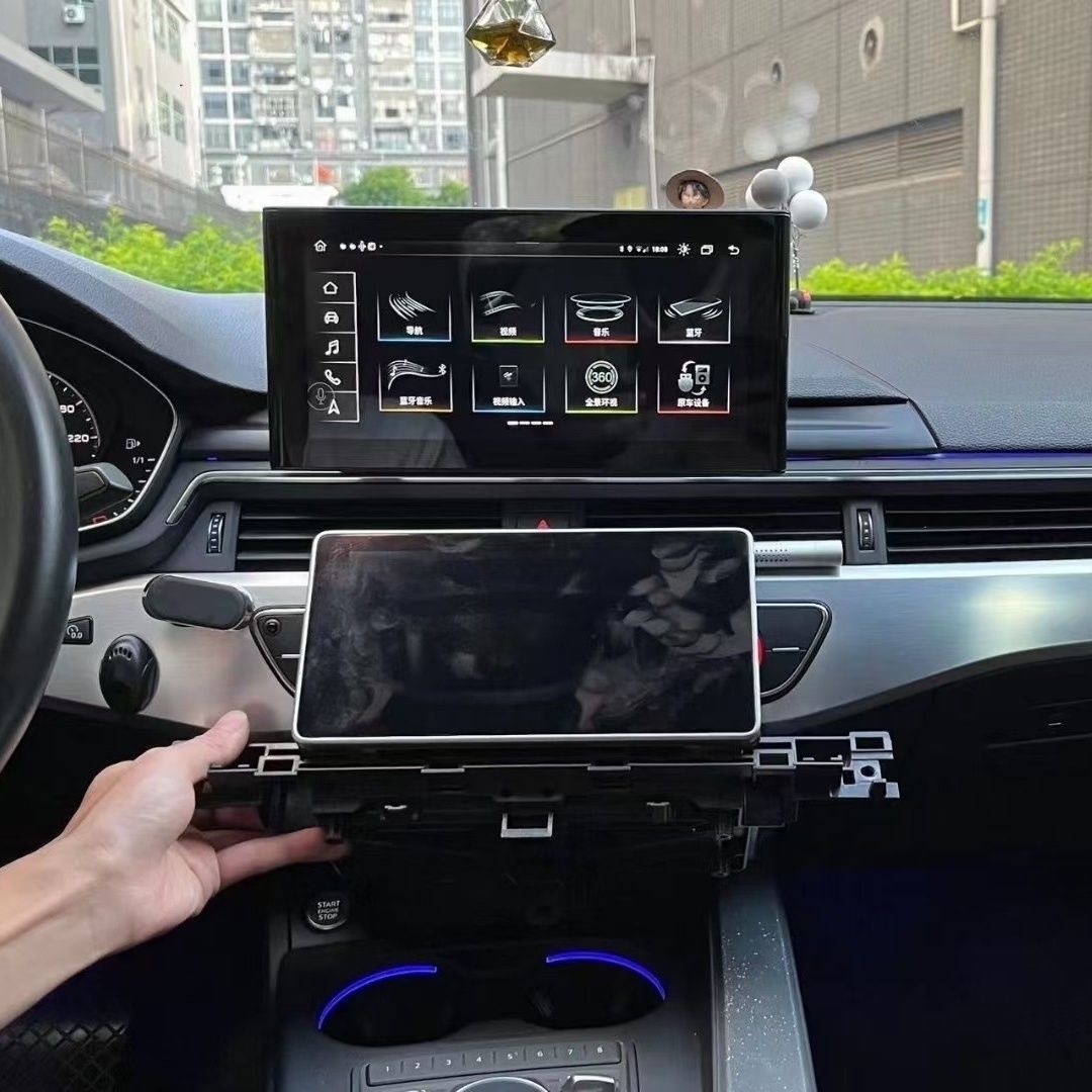 10.1 Inch Ultra‑thin Panoramic Reverse Navigation All‑in‑one Unit for Audi A4 A5 Q5 2017‑2020, Central Control Large Screen Upgrade
