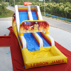 Custom NBA theme inflatable water slide