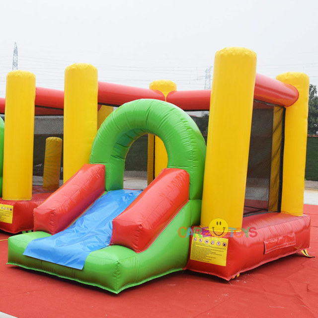 Mini rainbow bouncer with slide