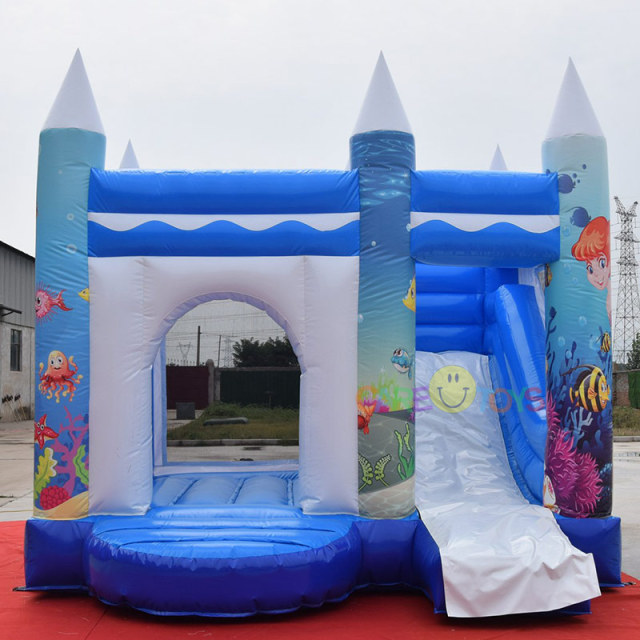 Under the sea inflatable jumper with slide