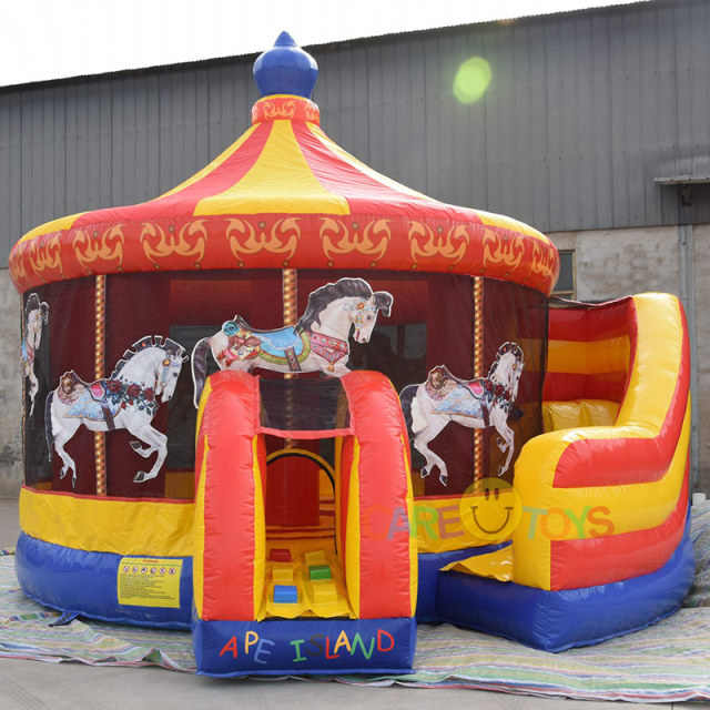 Carousel Bounce House with slide