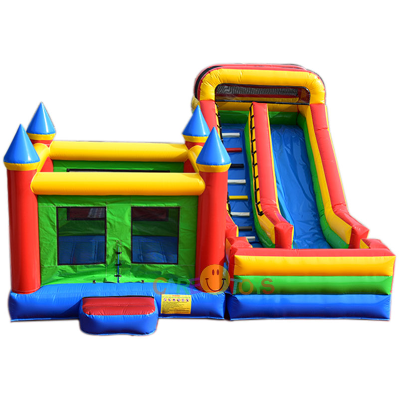 Commercial inflatable jumping castle with slide for sale China factory ...