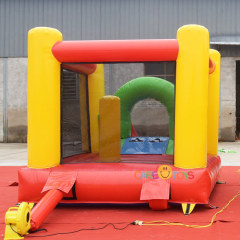 Mini rainbow bouncer with slide