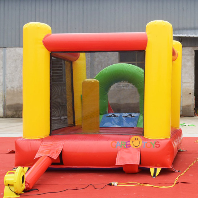 Mini rainbow bouncer with slide
