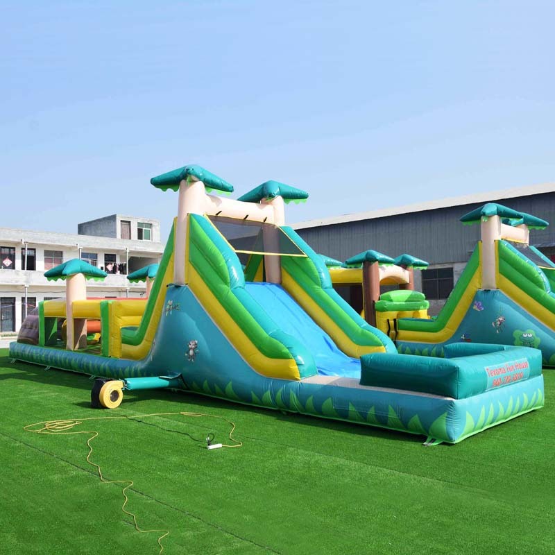 Jungle inflatable obstacle course