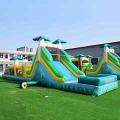 Jungle inflatable obstacle course
