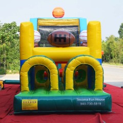 sport theme inflatable obstacle