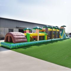 76ft Large Jungle inflatable obstacle challenge course