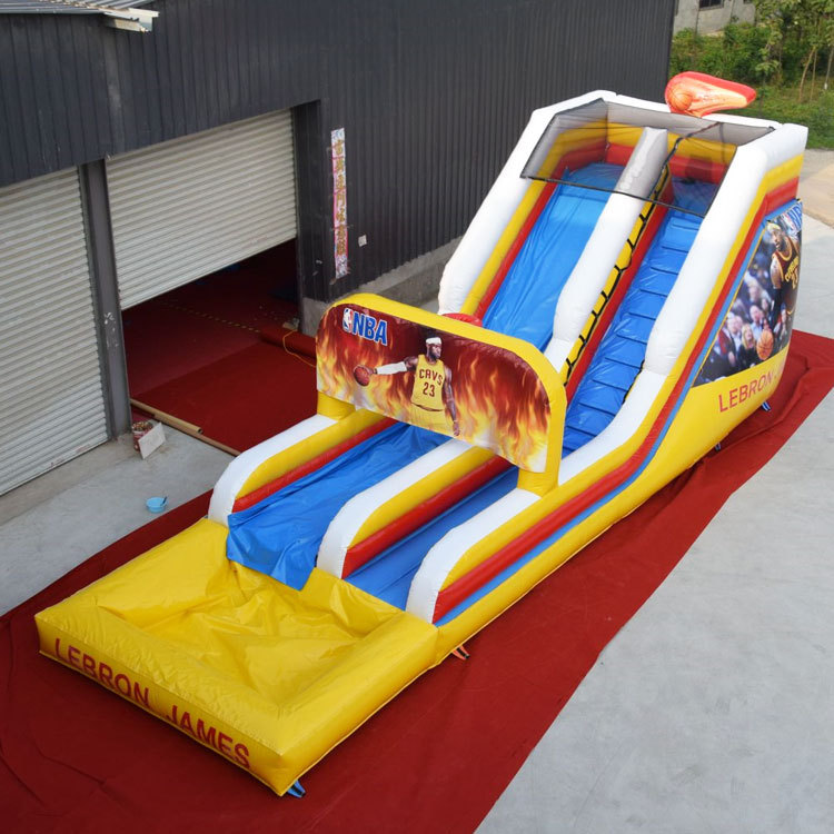 Custom NBA theme inflatable water slide