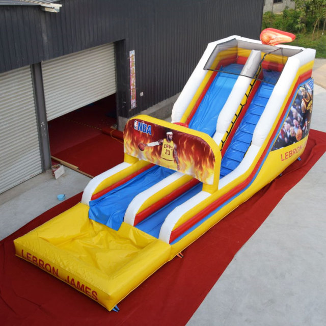 Custom NBA theme inflatable water slide