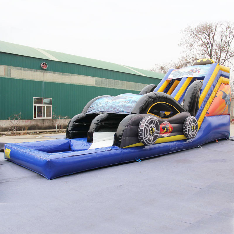 Batman batmobile inflatable water slide