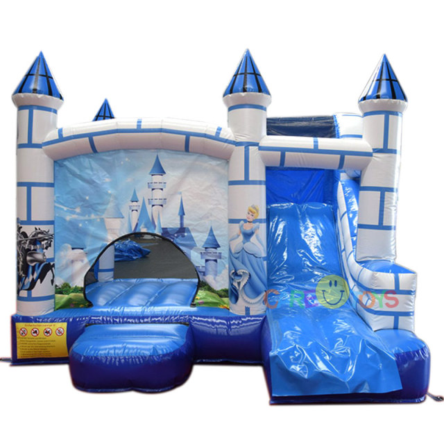 Frozen castle moon bounce house
