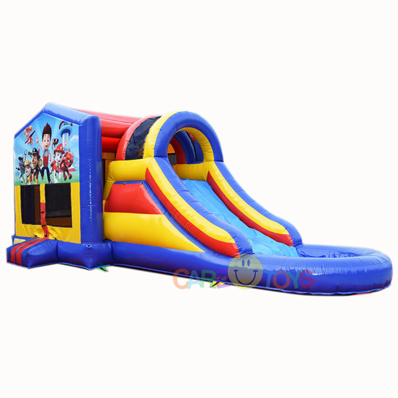 15ft Tall Inflatable Moonwalk With water slide