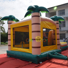 Palm Tree Tropicl Bouncer with water slide combo