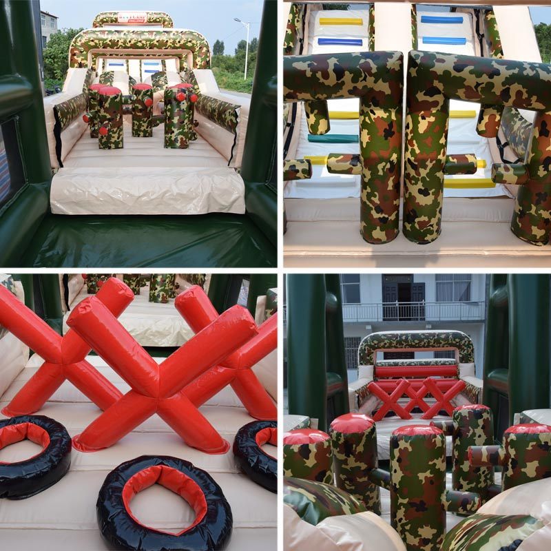 military bootcamp inflatable obstacle