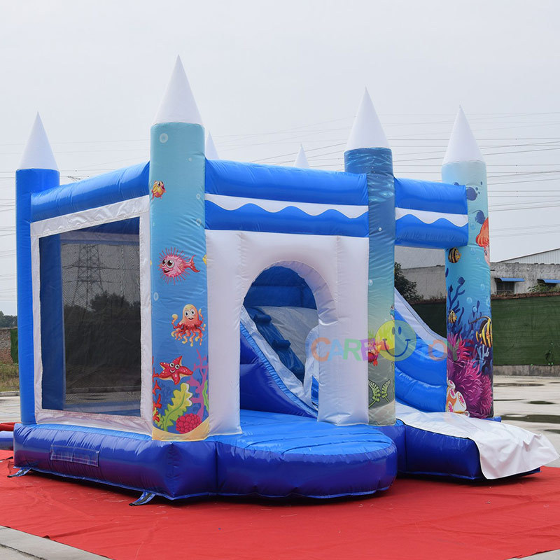Under the sea inflatable jumper with slide
