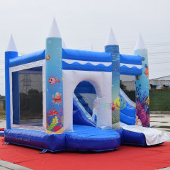 Under the sea inflatable jumper with slide