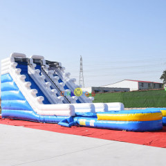 Dual Lane white wave water slide