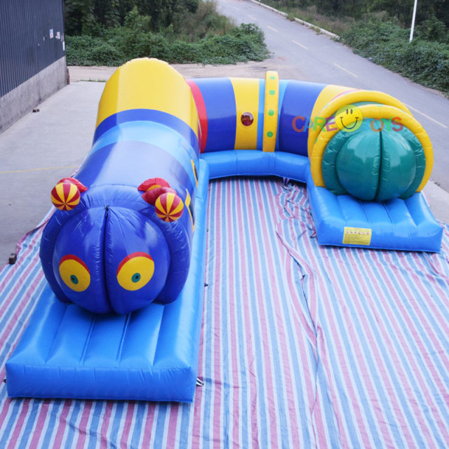 kids fun tunnel inflatable caterpillar tunnel