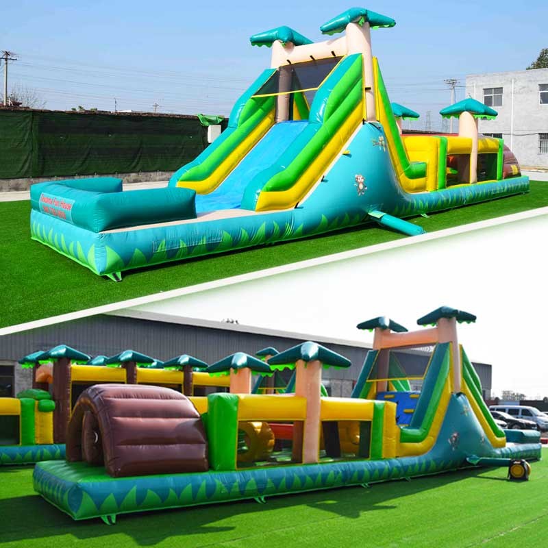 Jungle inflatable obstacle course