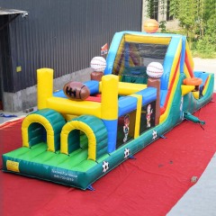 sport theme inflatable obstacle