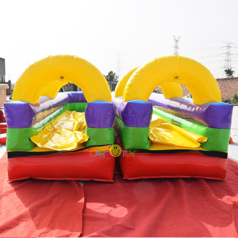 rainbow inflatable slip n water slide