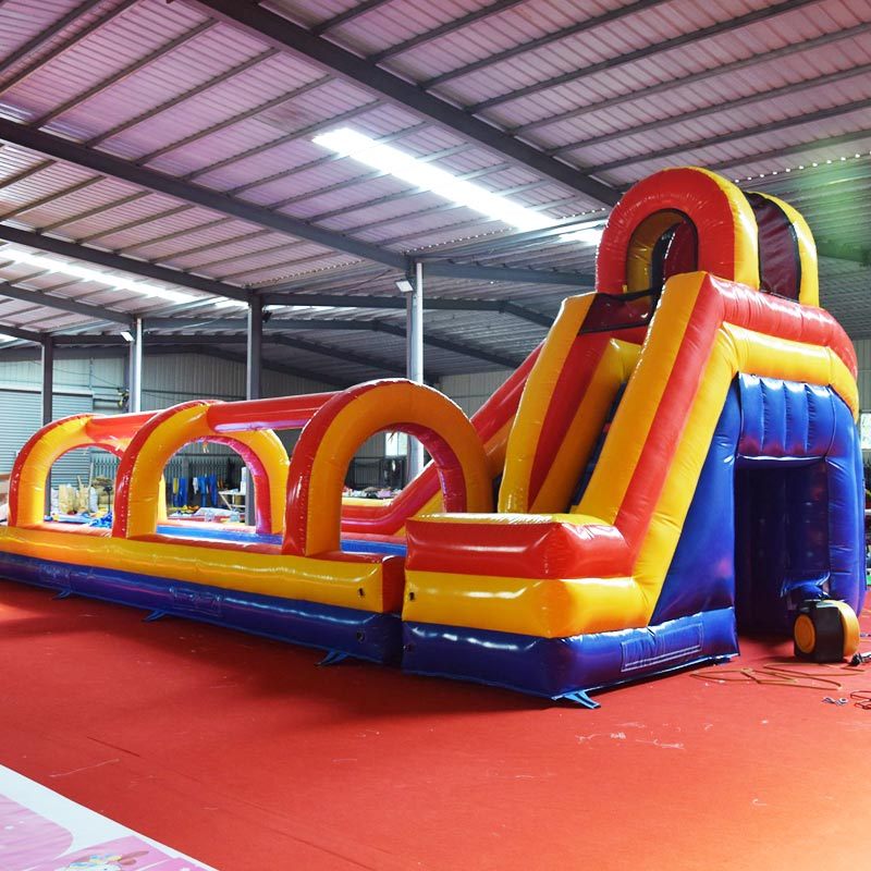 Helix Dual Lane water slide with slip n slide
