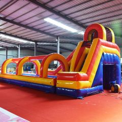 Helix Dual Lane water slide with slip n slide