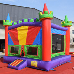 Classic Rainbow castle bounce house for kids
