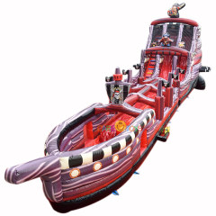 Giant pirateship inflatable water slide